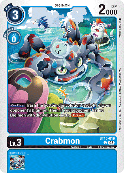 BT15-019 Crabmon Single