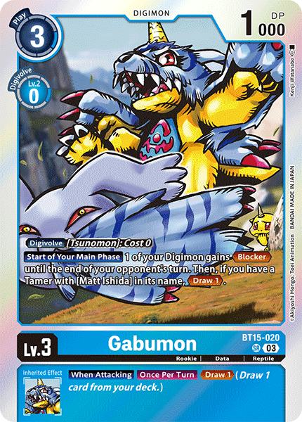 BT15-020 Gabumon Single