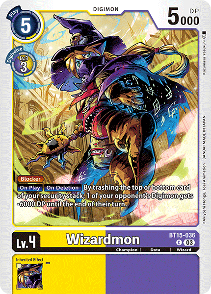 BT15-036 Wizardmon Single