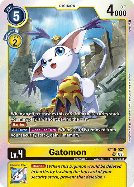 BT15-037 Gatomon Single