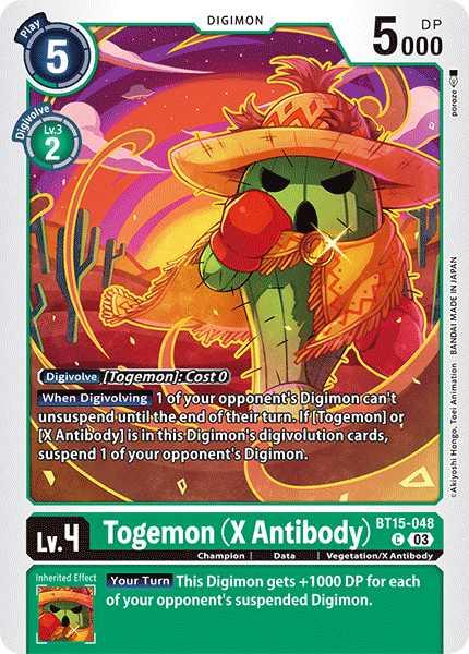 BT15-048 Togemon (X Antibody) Single