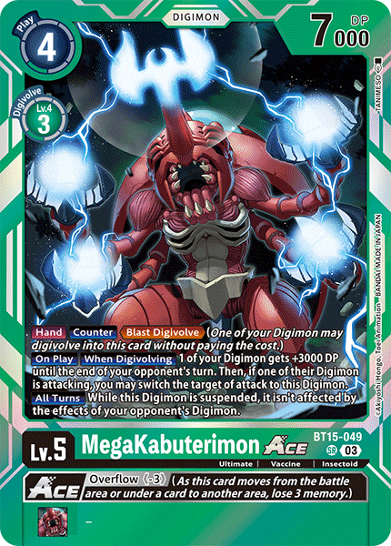 BT15-049 MegaKabuterimon ACE Single