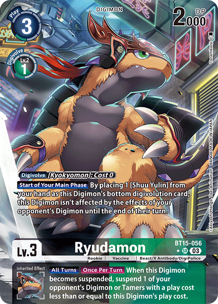 BT15-056 Ryudamon Alt Art Single