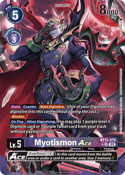 BT15-076 Myotismon ACE Alt Art Single