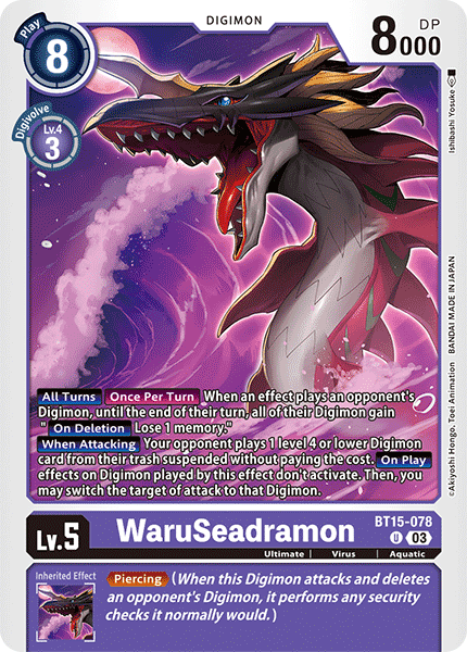 BT15-078 WaruSeadramon Single