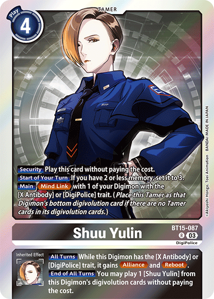 BT15-087 Shuu Yulin Single