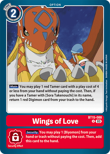 BT15-088 Wings of Love Single