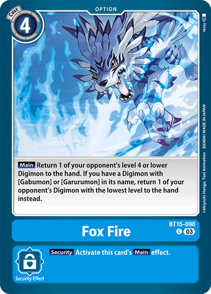 BT15-090 Fox Fire Single