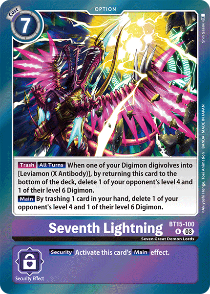 BT15-100 Seventh Lightning Single