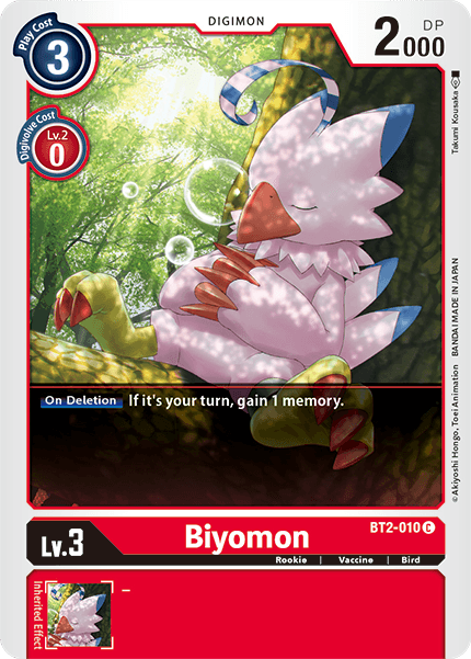 BT2-010 Biyomon Single