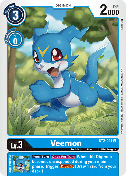 BT2-021 Veemon Single