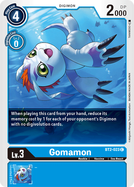 BT2-023 Gomamon Single