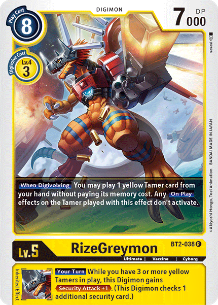 BT2-038 RizeGreymon Single