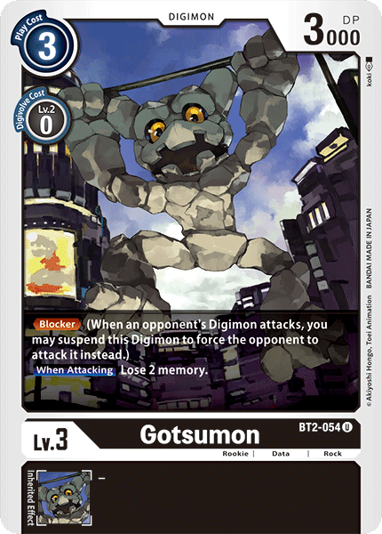 BT2-054 Gotsumon Single