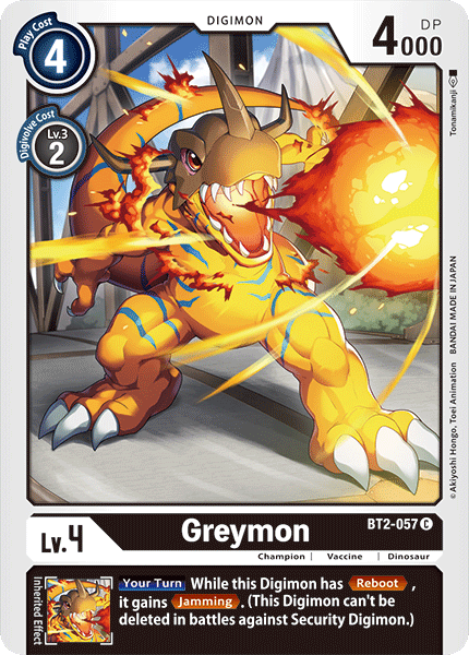 BT2-057 Greymon Single