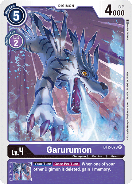 BT2-073 Garurumon Single