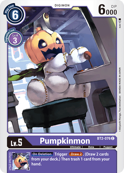 BT2-076 Pumpkinmon Single