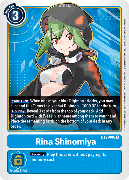 BT2-086 Rina Shinomiya Single