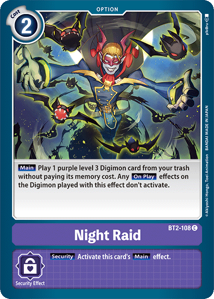 BT2-108 Night Raid Single