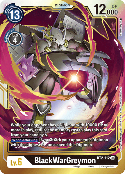 BT2-112 BlackWarGreymon Single