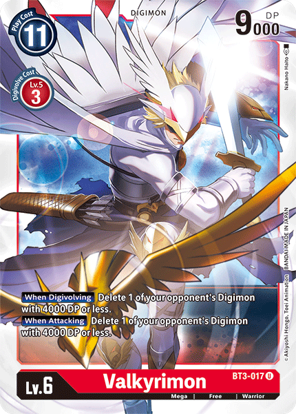 BT3-017 Valkyrimon Single