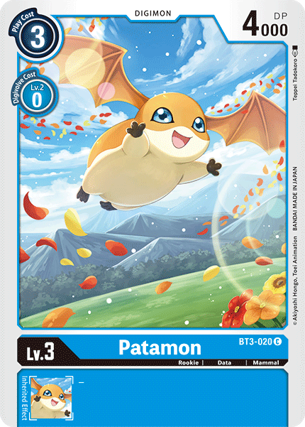 BT3-020 Patamon Single