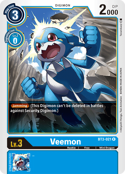 BT3-021 Veemon Single