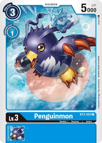 BT3-022 Penguinmon Single