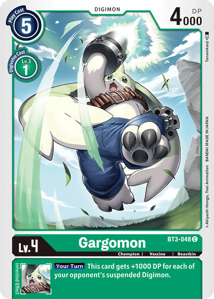 BT3-048 Gargomon Single