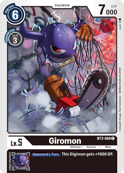 BT3-068 Giromon Single