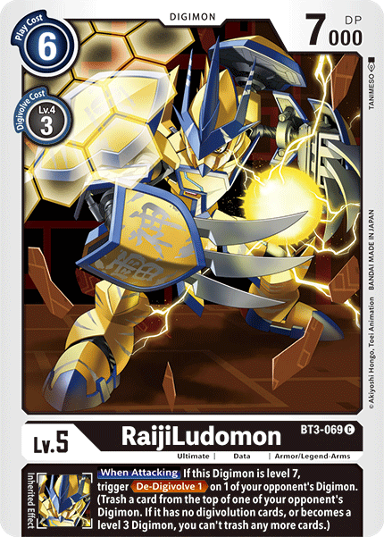 BT3-069 RaijiLudomon Single