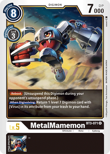 BT3-071 MetalMamemon Single