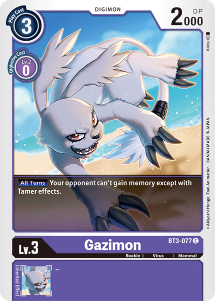 BT3-077 Gazimon Single