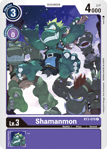 BT3-078 Shamanmon Single