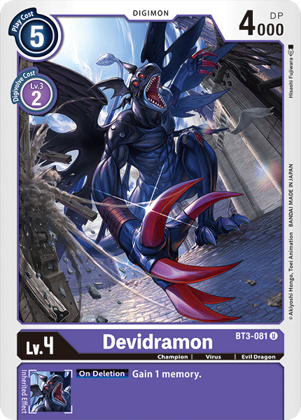 BT3-081 Devidramon Single