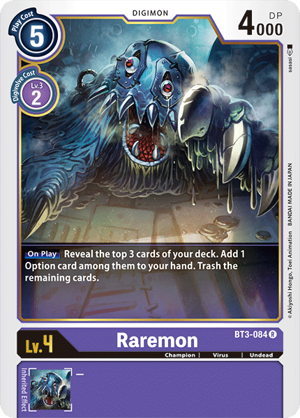 BT3-084 Raremon Single