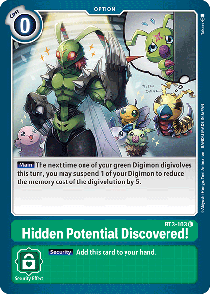 BT3-103 Hidden Potential Discovered! RB Foil Single