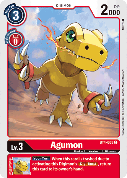 BT4-008 Agumon Single