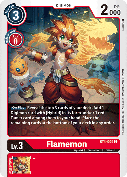 BT4-009 Flamemon Single