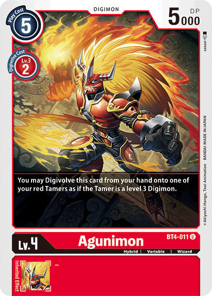 BT4-011 Agunimon Single