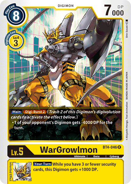 BT4-046 WarGrowlmon Single