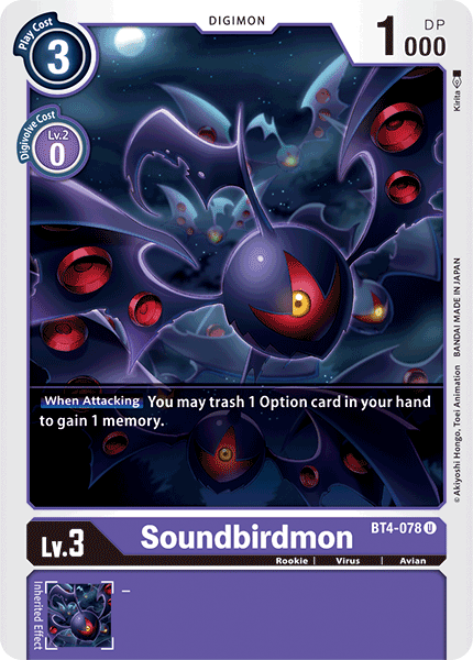 BT4-078 Soundbirdmon Single