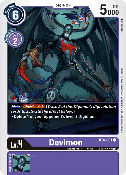 BT4-081 Devimon Single