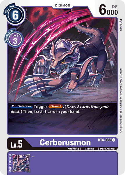 BT4-083 Cerberusmon Single