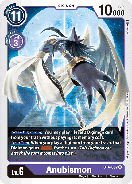 BT4-087 Anubismon Pre-Release Single