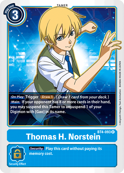 BT4-093 Thomas H. Norstein Pre-Release Single