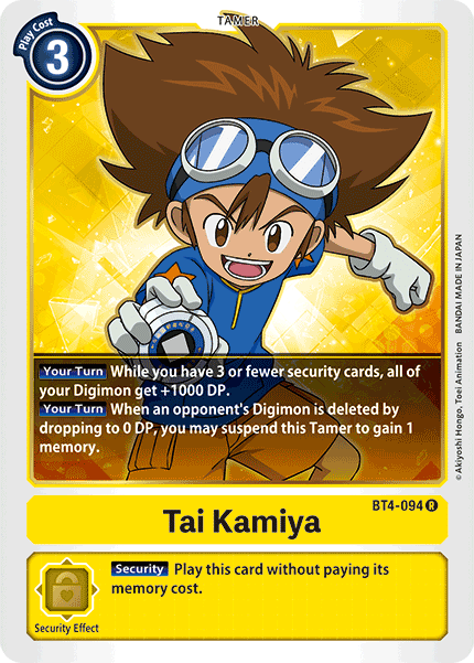 BT4-094 Tai Kamiya Pre-Release Single