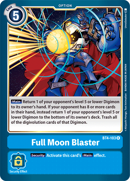 BT4-103 Full Moon Blaster Pre-Release Single