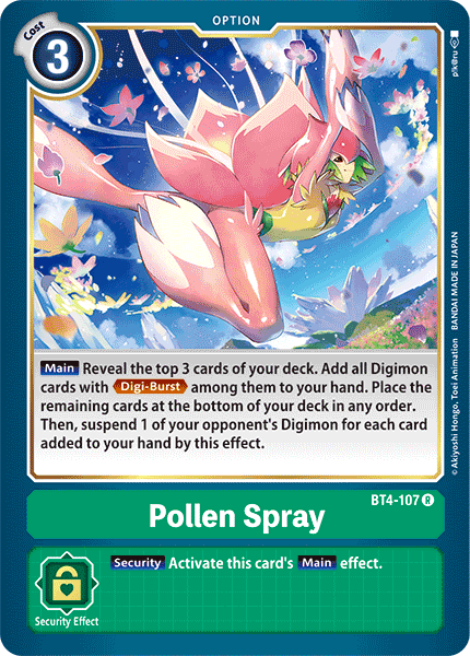 BT4-107 Pollen Spray Pre-Release Single