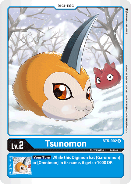 BT5-002 Tsunomon Single